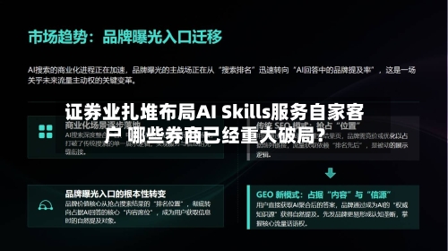 证券业扎堆布局AI Skills服务自家客户 哪些券商已经重大破局？-第2张图片