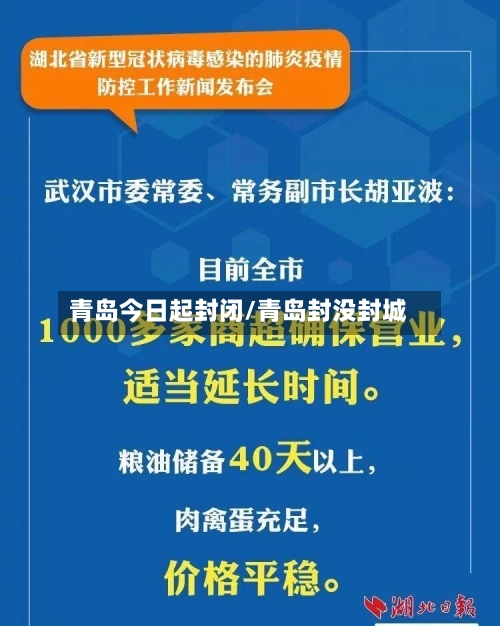 青岛今日起封闭/青岛封没封城
