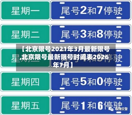 【北京限号2021年3月最新限号,北京限号最新限号时间表2026年7月】