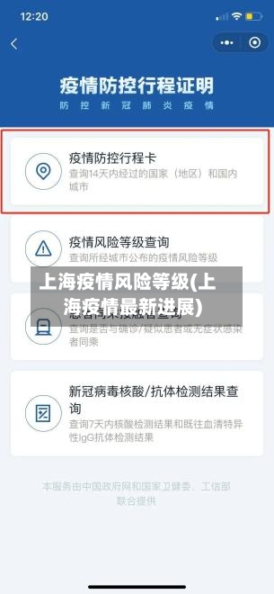 上海疫情风险等级(上海疫情最新进展)