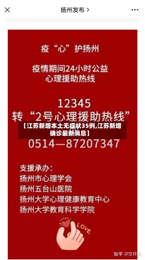 【江苏新增本土无症状35例,江苏新增确诊最新消息】