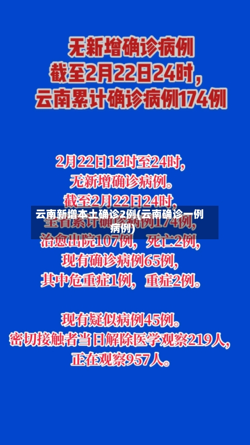 云南新增本土确诊2例(云南确诊一例病例)-第3张图片