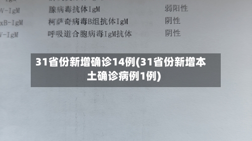 31省份新增确诊14例(31省份新增本土确诊病例1例)-第2张图片