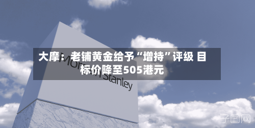 大摩：老铺黄金给予“增持	”评级 目标价降至505港元-第2张图片