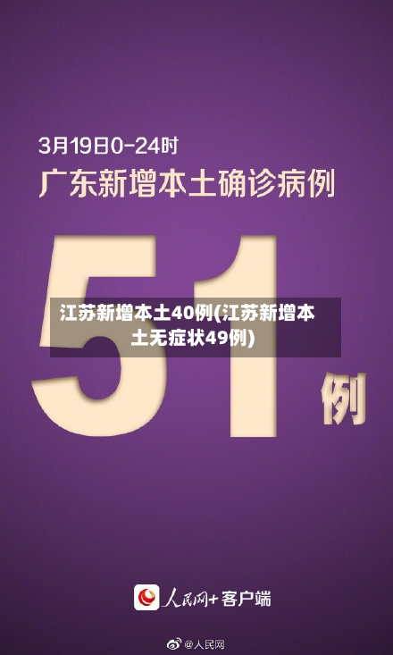 江苏新增本土40例(江苏新增本土无症状49例)-第2张图片
