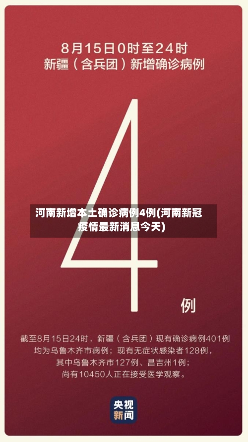 河南新增本土确诊病例4例(河南新冠疫情最新消息今天)-第2张图片