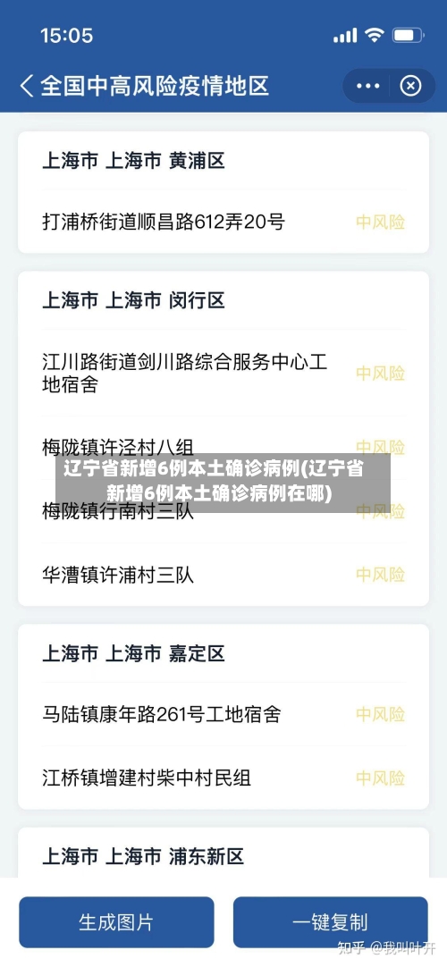辽宁省新增6例本土确诊病例(辽宁省新增6例本土确诊病例在哪)-第2张图片