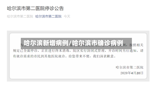 哈尔滨新增病例/哈尔滨市确诊病例