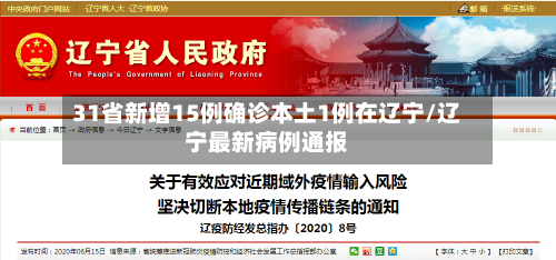 31省新增15例确诊本土1例在辽宁/辽宁最新病例通报-第2张图片