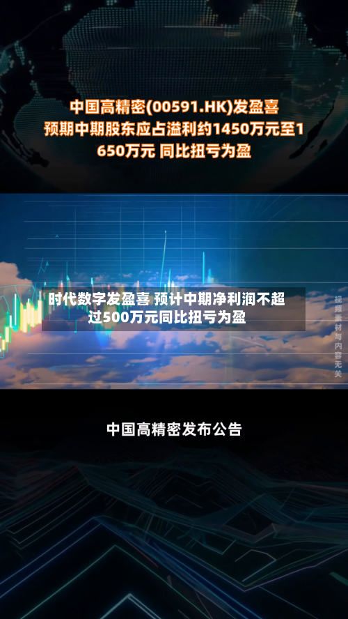 时代数字发盈喜 预计中期净利润不超过500万元同比扭亏为盈-第2张图片