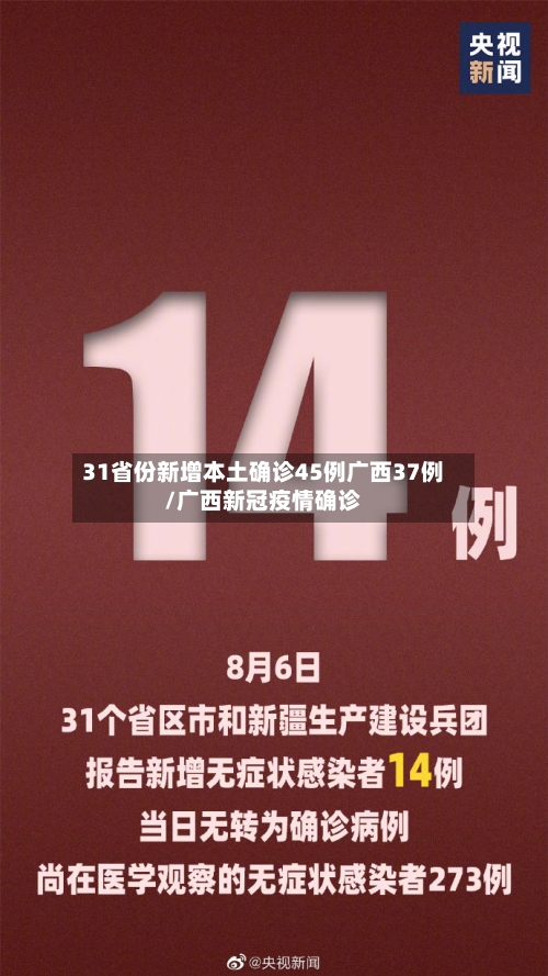 31省份新增本土确诊45例广西37例/广西新冠疫情确诊