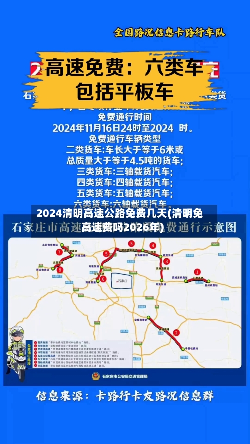 2024清明高速公路免费几天(清明免高速费吗2026年)