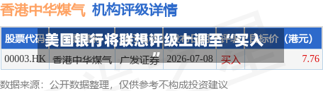 美国银行将联想评级上调至“买入”-第2张图片