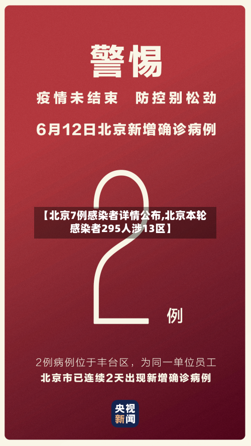 【北京7例感染者详情公布,北京本轮感染者295人涉13区】