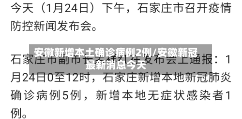 安徽新增本土确诊病例2例/安徽新冠最新消息今天-第2张图片