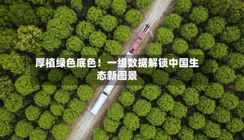 厚植绿色底色！一组数据解锁中国生态新图景