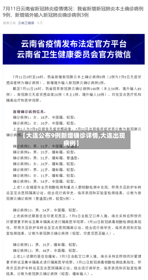 【大连公布9例新增确诊详情,大连出现病例】-第2张图片