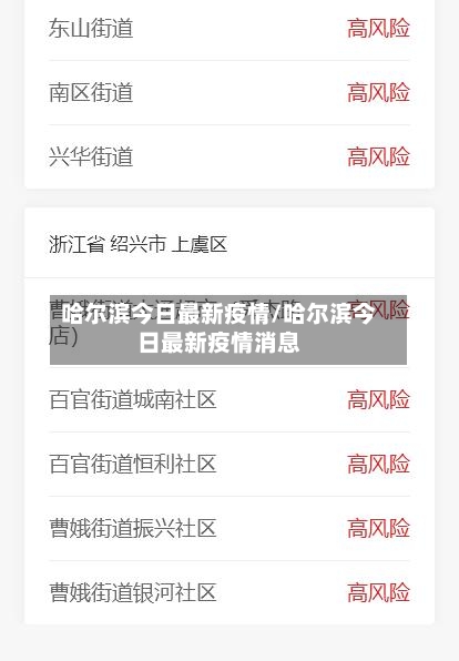 哈尔滨今日最新疫情/哈尔滨今日最新疫情消息-第2张图片