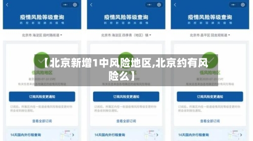 【北京新增1中风险地区,北京约有风险么】-第3张图片