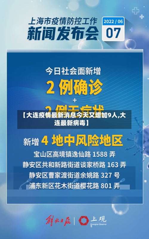 【大连疫情最新消息今天又增加9人,大连最新病毒】