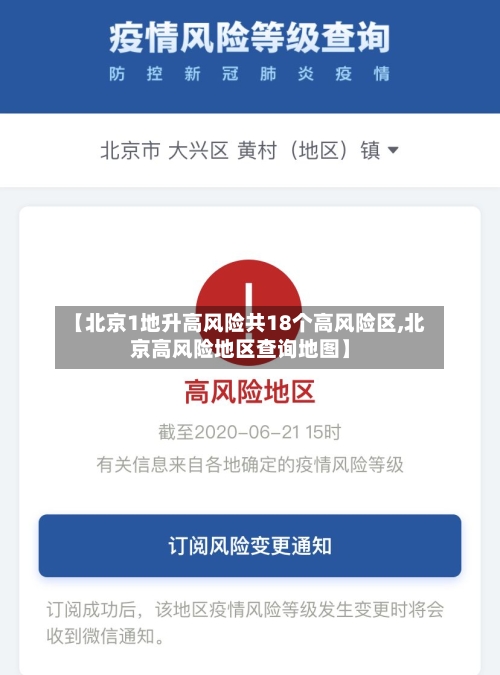 【北京1地升高风险共18个高风险区,北京高风险地区查询地图】-第2张图片