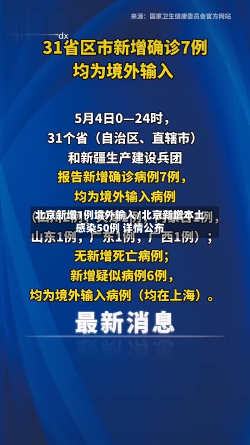 北京新增1例境外输入/北京新增本土感染50例 详情公布