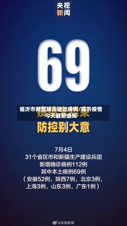 临沂市新型肺炎确诊病例/临沂疫情今天最新通知