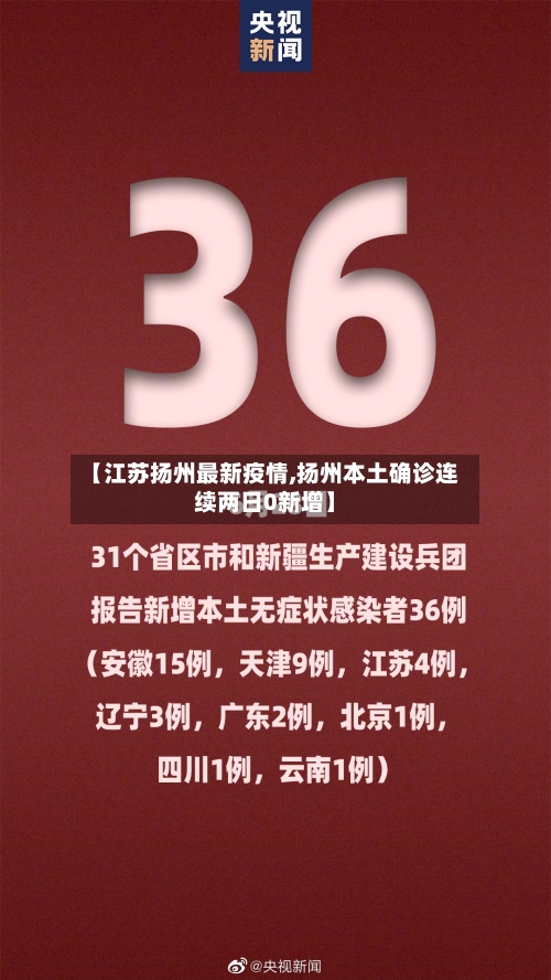 【江苏扬州最新疫情,扬州本土确诊连续两日0新增】-第3张图片