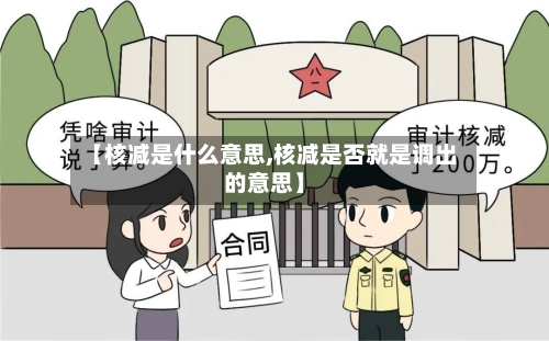 【核减是什么意思,核减是否就是调出的意思】