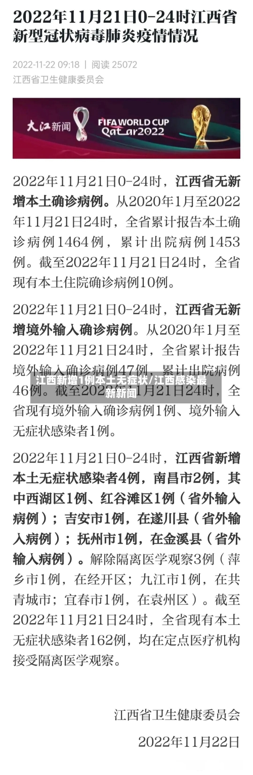 江西新增1例本土无症状/江西感染最新新闻-第3张图片