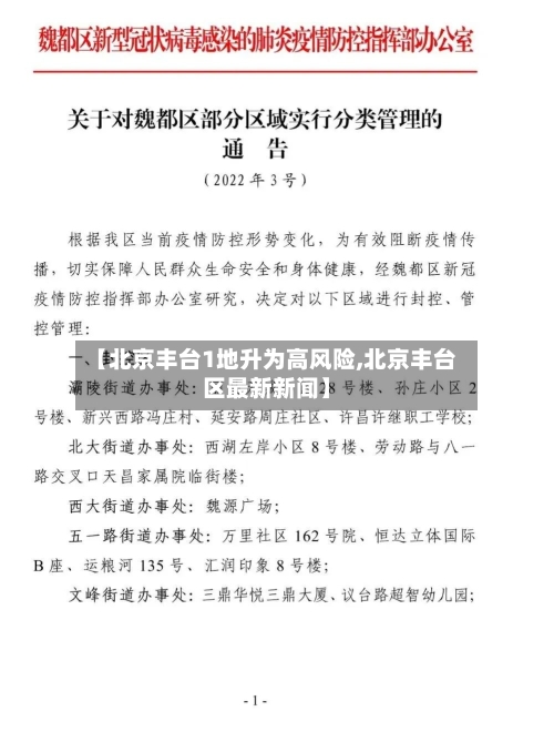 【北京丰台1地升为高风险,北京丰台区最新新闻】-第2张图片