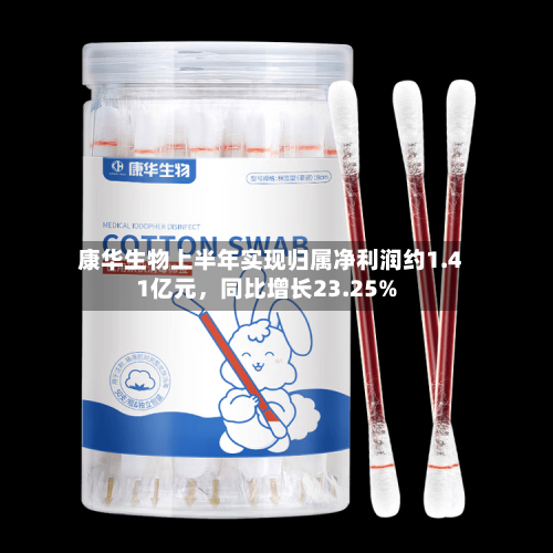 康华生物上半年实现归属净利润约1.41亿元，同比增长23.25%