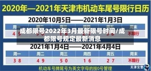 成都限号2022年3月最新限号时间/成都限号规定最新消息-第2张图片