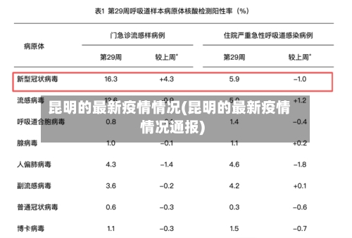 昆明的最新疫情情况(昆明的最新疫情情况通报)