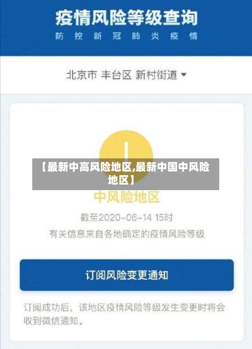 【最新中高风险地区,最新中国中风险地区】