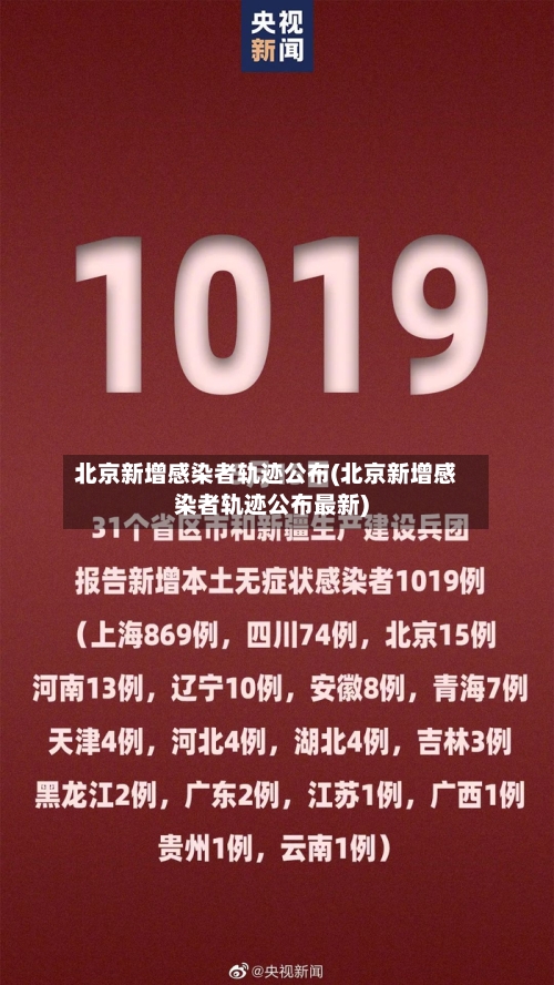 北京新增感染者轨迹公布(北京新增感染者轨迹公布最新)