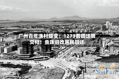 广州百年渔村蝶变：1273套回迁房交付！鱼珠旧改居民回迁-第3张图片