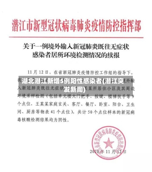 湖北潜江新增5例阳性感染者(潜江突发新闻)-第3张图片