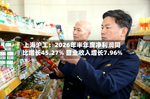 上海沪工：2026年半年度净利润同比增长45.27% 营业收入增长7.96%-第2张图片