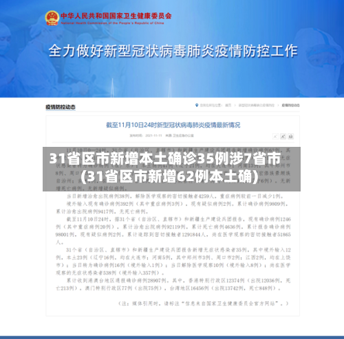 31省区市新增本土确诊35例涉7省市(31省区市新增62例本土确)-第3张图片