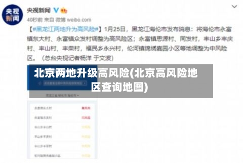 北京两地升级高风险(北京高风险地区查询地图)-第2张图片