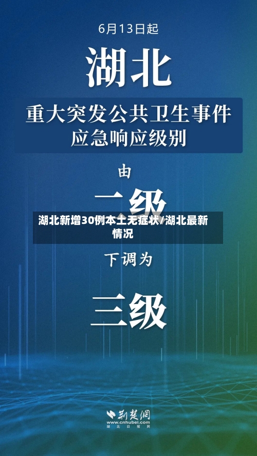 湖北新增30例本土无症状/湖北最新情况-第2张图片