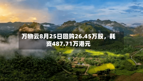 万物云8月25日回购26.45万股	，耗资487.71万港元-第2张图片