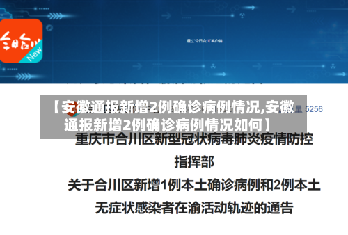 【安徽通报新增2例确诊病例情况,安徽通报新增2例确诊病例情况如何】