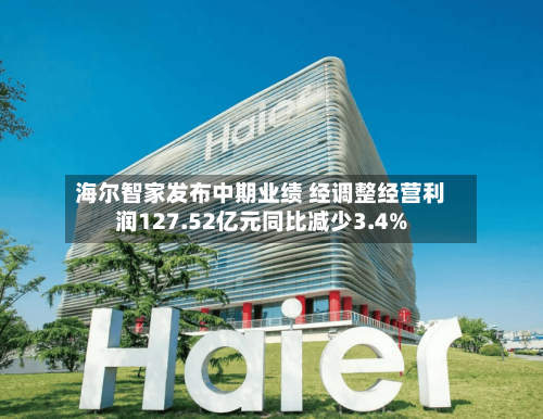海尔智家发布中期业绩 经调整经营利润127.52亿元同比减少3.4%