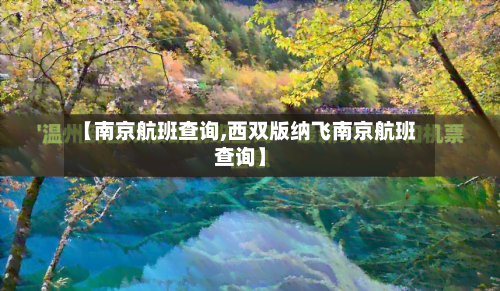 【南京航班查询,西双版纳飞南京航班查询】-第2张图片