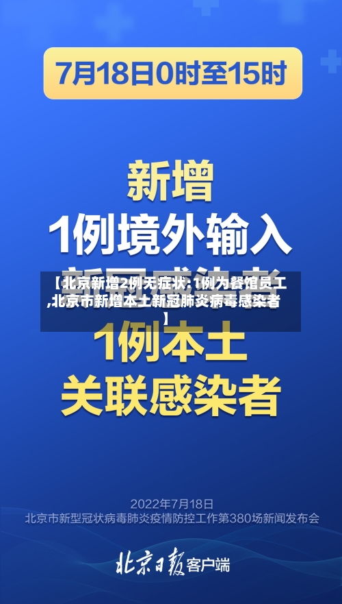 【北京新增2例无症状:1例为餐馆员工,北京市新增本土新冠肺炎病毒感染者】-第2张图片