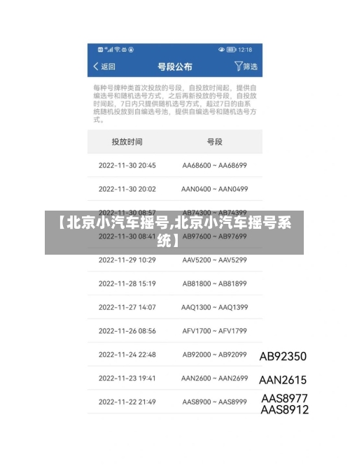 【北京小汽车摇号,北京小汽车摇号系统】-第2张图片