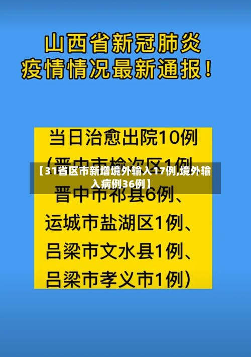 【31省区市新增境外输入17例,境外输入病例36例】-第2张图片