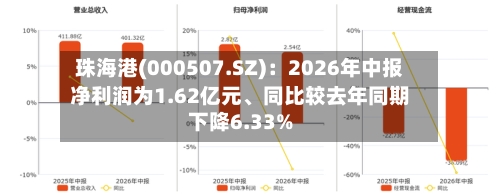 珠海港(000507.SZ)：2026年中报净利润为1.62亿元、同比较去年同期下降6.33%